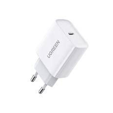 UGREEN 20W USB C-laddare Power Bank PD 3.0 USB C strömadapter Laddningsplugg Kompatibel med iPhone 16, 16 Pro, 16 Pro Max, 15, 15 Pro, 14, 13, 12, 11, SE 2022, iPad Pro, Galaxy S23, S22, Pixel (vit)