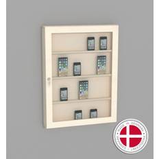 Mobiltelefon opbevaring m. glas