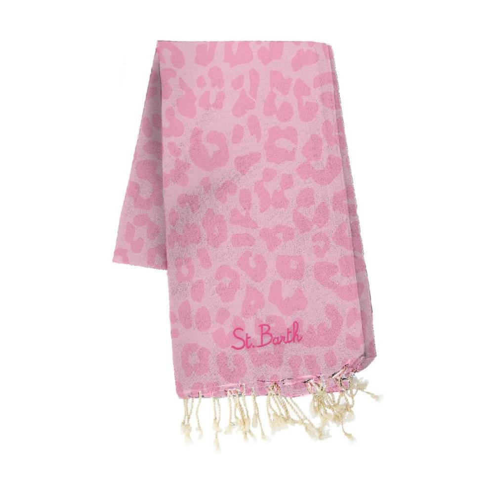 MC2 Saint Barth Foutas Bomuld Jacquard Strandhåndklæde - Home - unisex - Lyserød - ONE SIZE - Bomuld