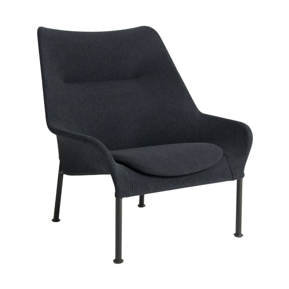 HAY O2 Lounge Chair Mjuk Svart & Svart