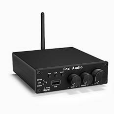 Fosi Audio BL20C HiFi Verstärker 320 Watt, Bluetooth 5.0 Mini 2.1 CH Klass-D TDA7498E Integrierter, 160W x 2 USB Flash Drive Player Leistungsverstärker, für Passivlautsprecher & Subwoofer