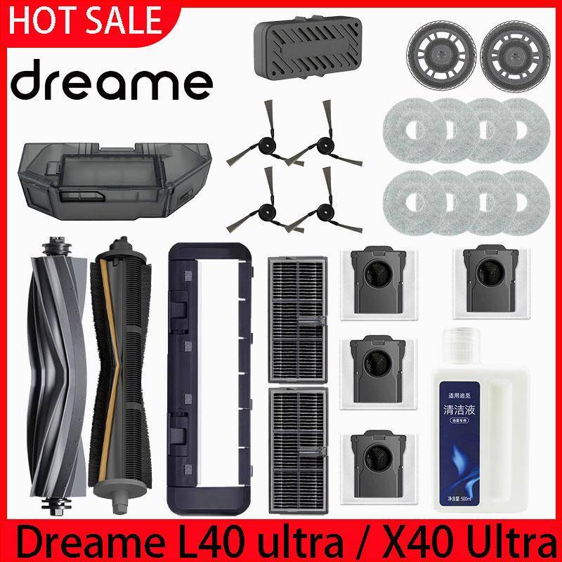 Dreame L40 Ultra / X40 Ultra / MOVA P50 Pro Ultra / P10 Pro Ultra Reservdelar Tillbehör Huvudsidoborste Filter Moppduk Damm