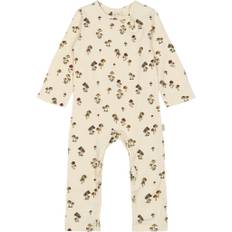 PETIT PIAO Jumpsuit L/S Printed Kvinde Fungi Buksedragter Str 92 cm - Bomuld hos Magasin