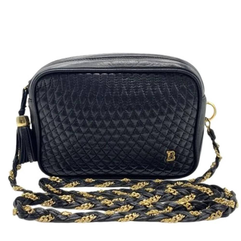 Bally Pre-owned Pre-owned Skuldertaske - Vintage - Dame - Sort - ONE SIZE - Uld