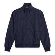 Fred Perry, Jakke, Herre, Blå, 2XL, Bomuld, Klassisk Harrington Jakke