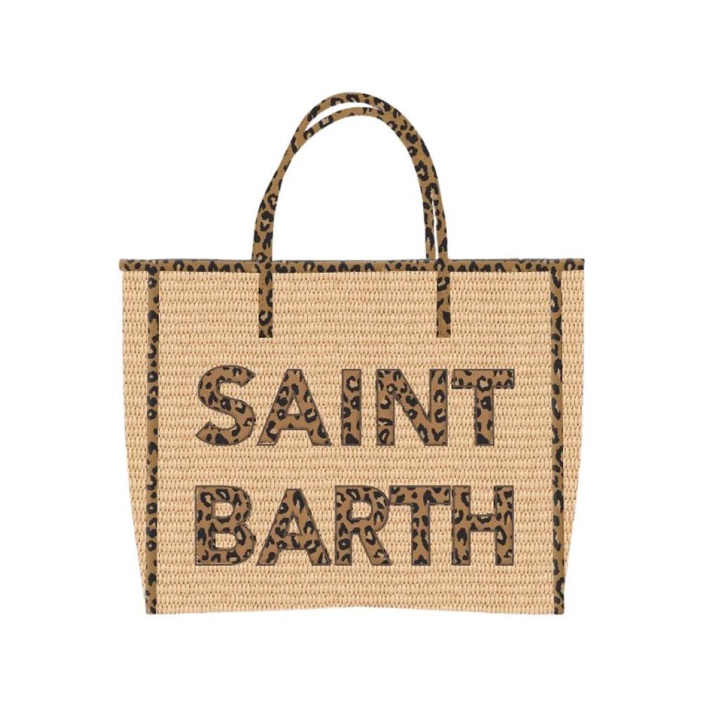 Saint Barth Vivian medium semi-struktureret taske - Tasker - Dame - Brun - ONE SIZE - Uld