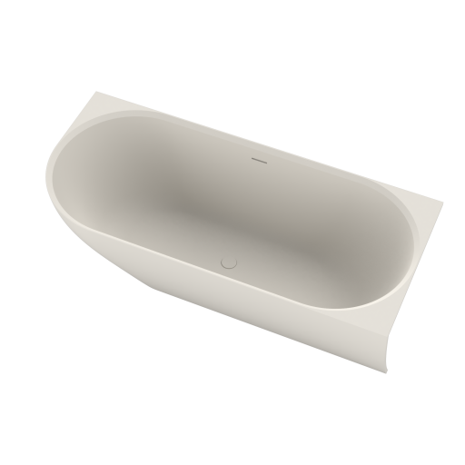 Ideavit SolidNova badekar, 180x80 cm, mat hvid