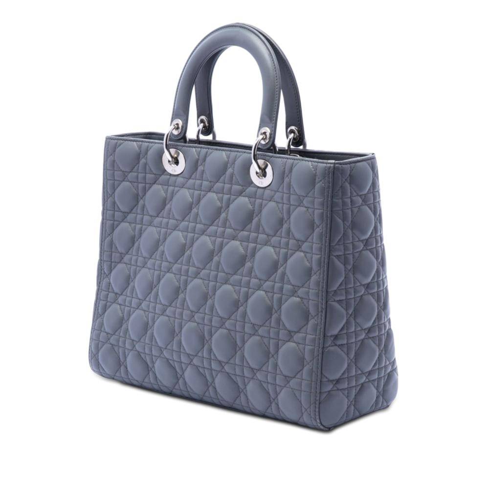 Dior Vintage Dior Lady Dior L 26cm x W 32cm x D 12cm - Håndtasker hos Magasin.