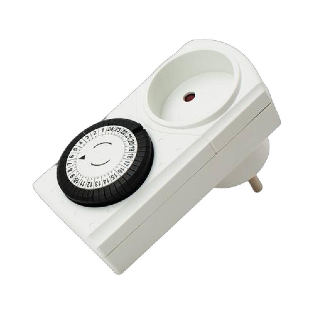 Timer uden jord IP20 hvid