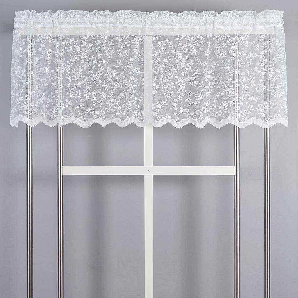 Lize offwhite spets kappmetervara 50 cm – romantisk gardinkappa