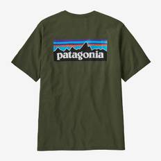 Patagonia Mens P-6 Logo Responsibili Tee - Torrey Pine Green