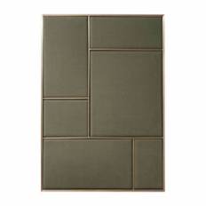 PLEASE WAIT to be SEATED NOUVEAU Pin Large - Brass Oyster Grey