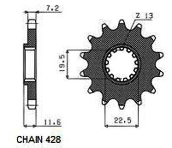 SUNSTAR 220-16 Framdrev