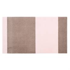 Tica Copenhagen - Smudsmåtte - Stripes Horizon - Sand/Lyserød - 90x200 cm