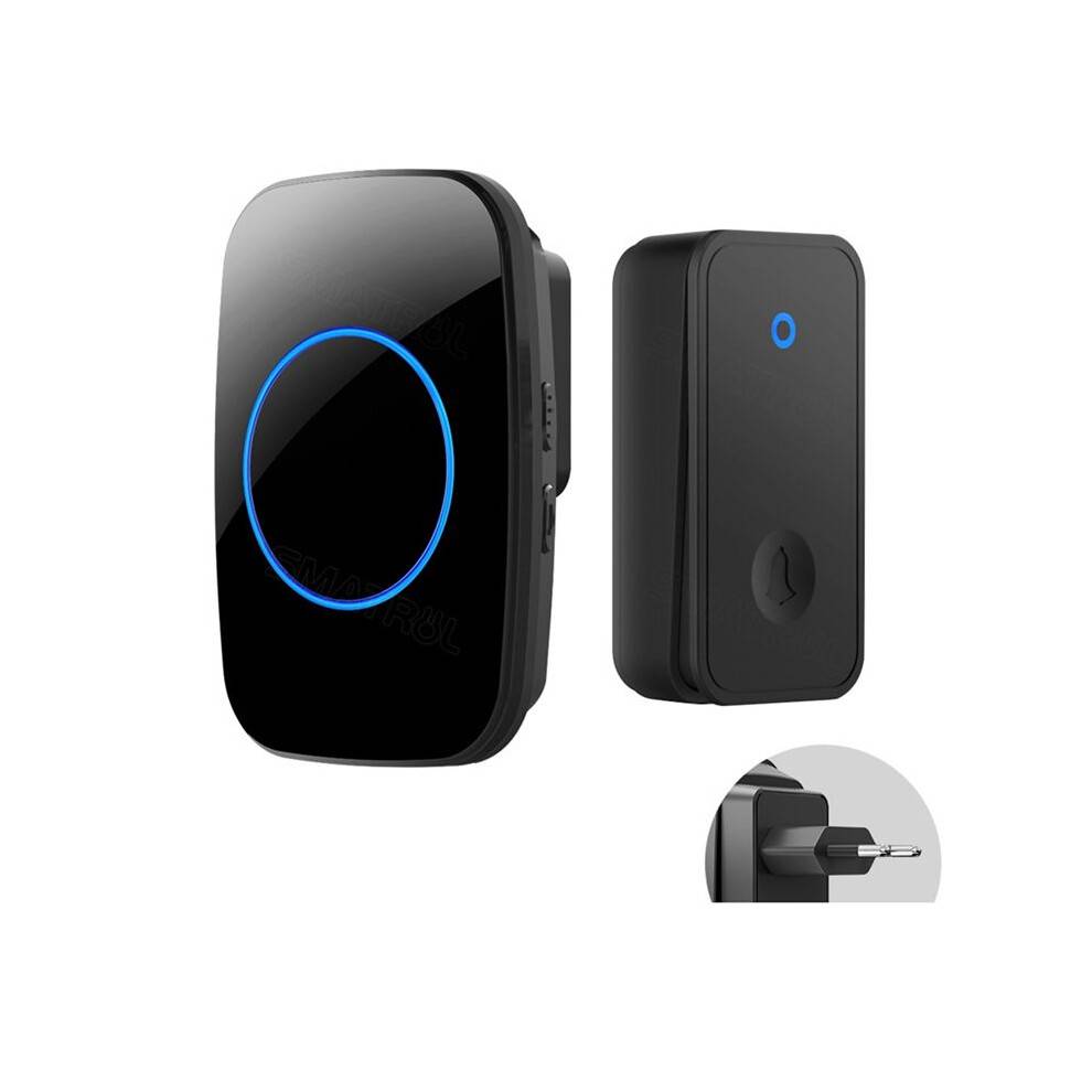 Self Powered Wireless DoorBell No Battery Waterproof Door Bell Chime Ring for Kids Elderly Caller EU PLUG