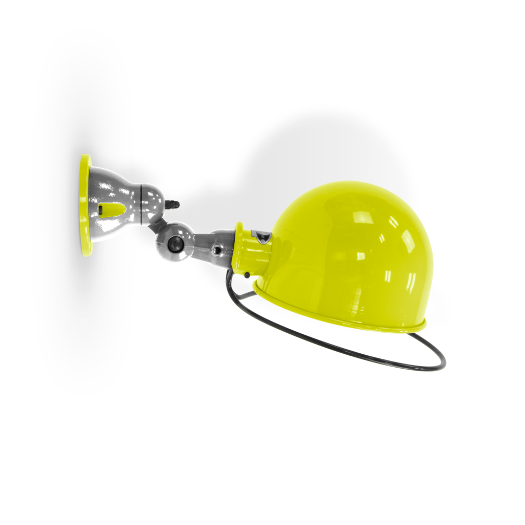 Loft D1020 væglampe fra Jieldé - Sulfur Yellow / Poleret/blank
