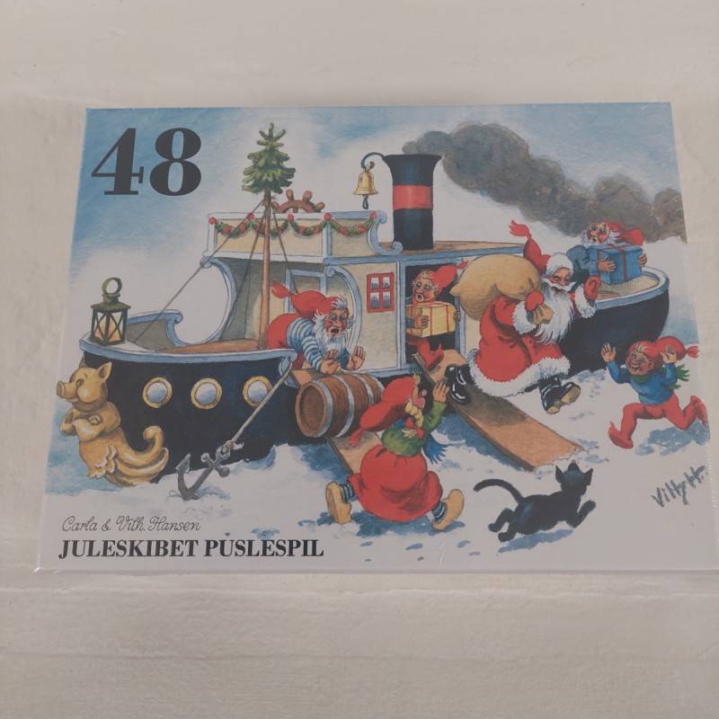 Jule puslespil, Juleskibet, 48 brikker.