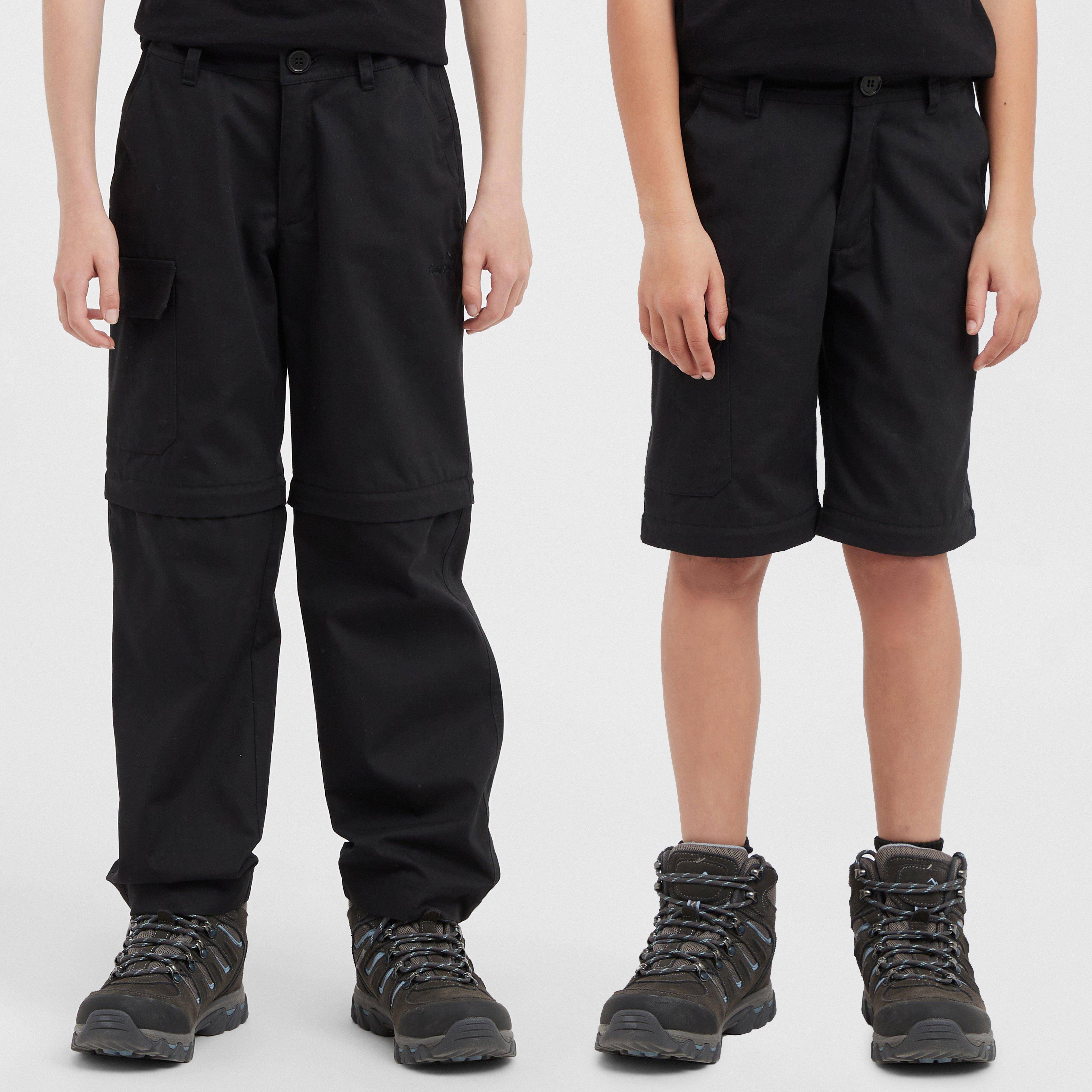 Peter Storm Kids' Ramble Zip Off Trousers, Black - 13Y