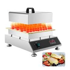 hzexun Waffeleisen Kommerzielle Toaster Waffeleisen Fluffy Souffle Gebäck Maschine Antihaftbeschichtung Waffeleisen Maschine 1500W