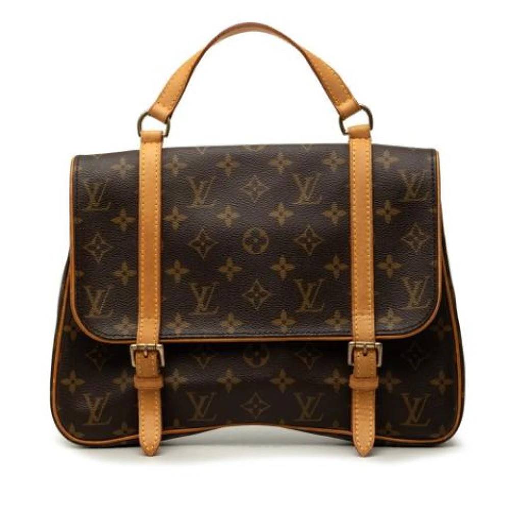Louis Vuitton Vintage Pre-owned Vintage Canvas Håndtaske - Vintage - Dame - Brun - ONE SIZE - Læder