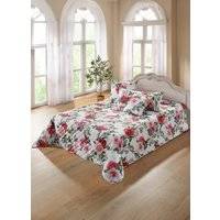 överkast med rosenmotiv, Färgglad, Storlek 873 (enkelsäng, 140x210 cm) - 873 (Einzelbett, 140x210 cm)