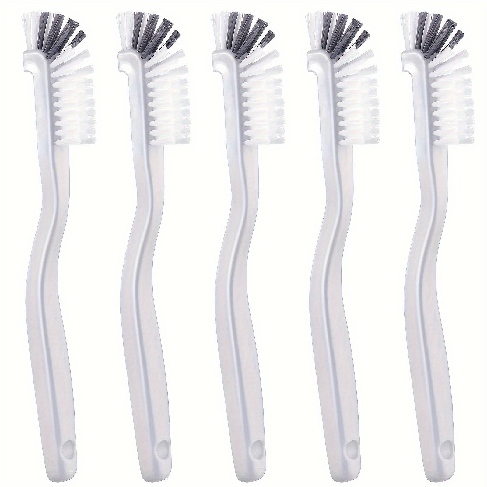 TEMU 5pcs Cleaning Dish Scrub Brush Kitchen Sink Bathroom Brushes, Household Pot Pan Dishwasher Edge Corners Grout Deep Cleaning Brush With Stiff Bristles