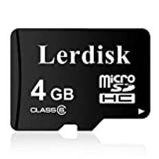 Lerdisk Fabriksgrossist Micro SD-kort 4 GB MicroSDHC klass 6 tum bulk producerad av 3C gruppauktoriserad licens (4 GB)