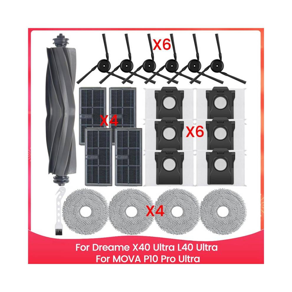Replacement Parts for X40 Ultra L40 Ultra MOVA P10 Pro Ultra Vacuum Cleaner Accessories Kit