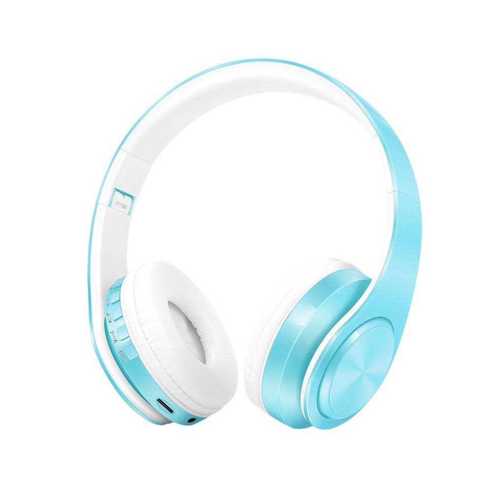 New Style Macaron Color Wireless Headphone Stereo Headband Headset Support FM MP3 Mic for Mobile Tablet
