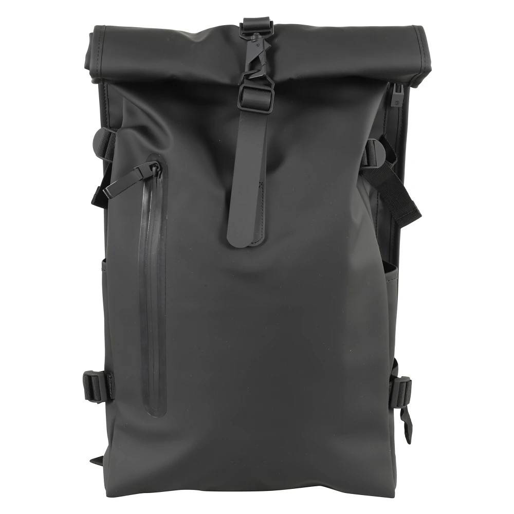 Rains Stor Rolltop Rygsæk - Tasker - Herre - Sort - ONE SIZE - Uld