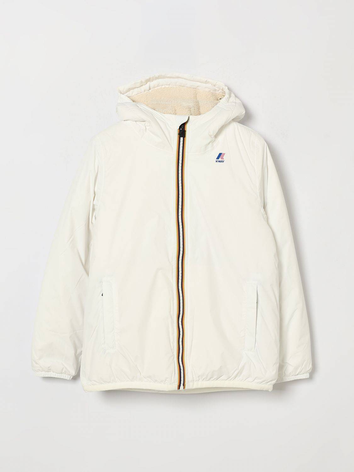 K-WAY Jacke Kinder Farbe Weiß - 3
