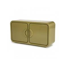 GUBBY Tvbord i mdf B120 cm - Grøn højglans