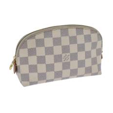 Louis Vuitton Vintage Pouch Stl. - Necessär Från Magasin - White (W 17cm x H 12cm x D 6cm)