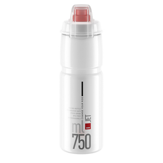 Cykelflaska Elite Jet 750ml, klar