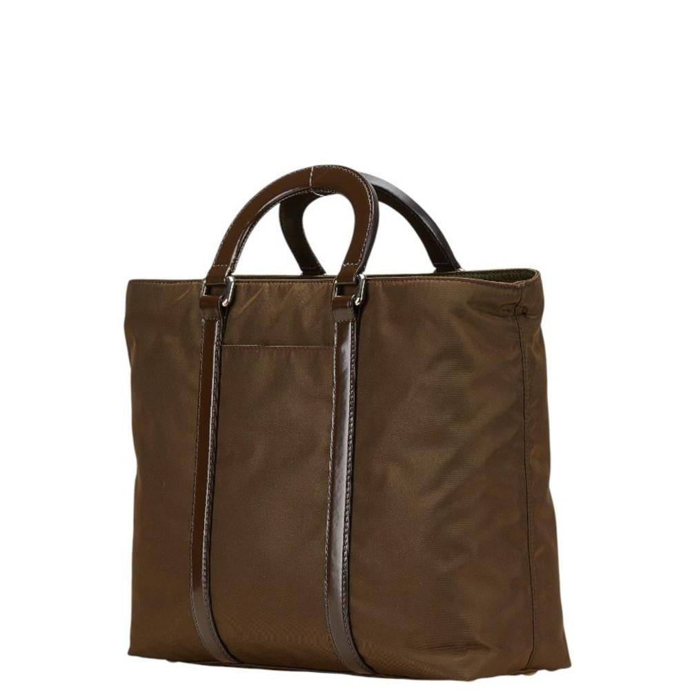 Prada Vintage Tote Stl. - Totebags Från Magasin - Brown (L 24.5cm x W 27.5cm x D 10cm)