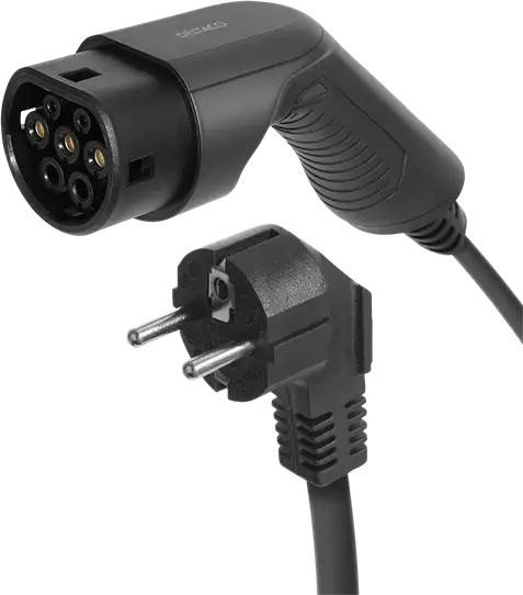 Deltaco e-Charge Schuko till Typ 2-laddkabel 5 m