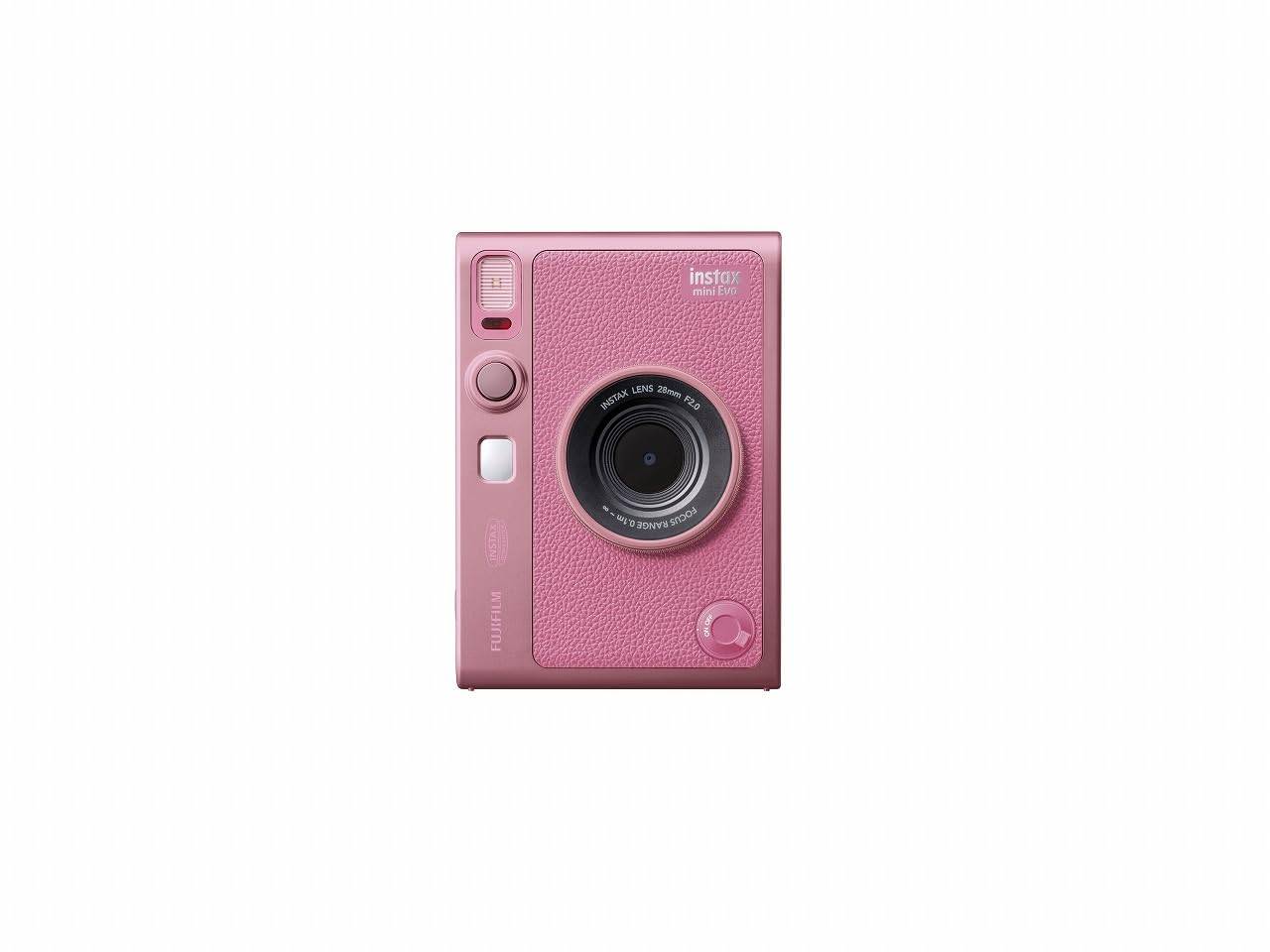 Fujifilm instax mini Evo Hybrid Ögonblickskamera INS MINI EVO ROSA C instax mini Evo ROSA (Omedelbar kamera/smarttelefonskrivare/digitalkamera) “Insta
