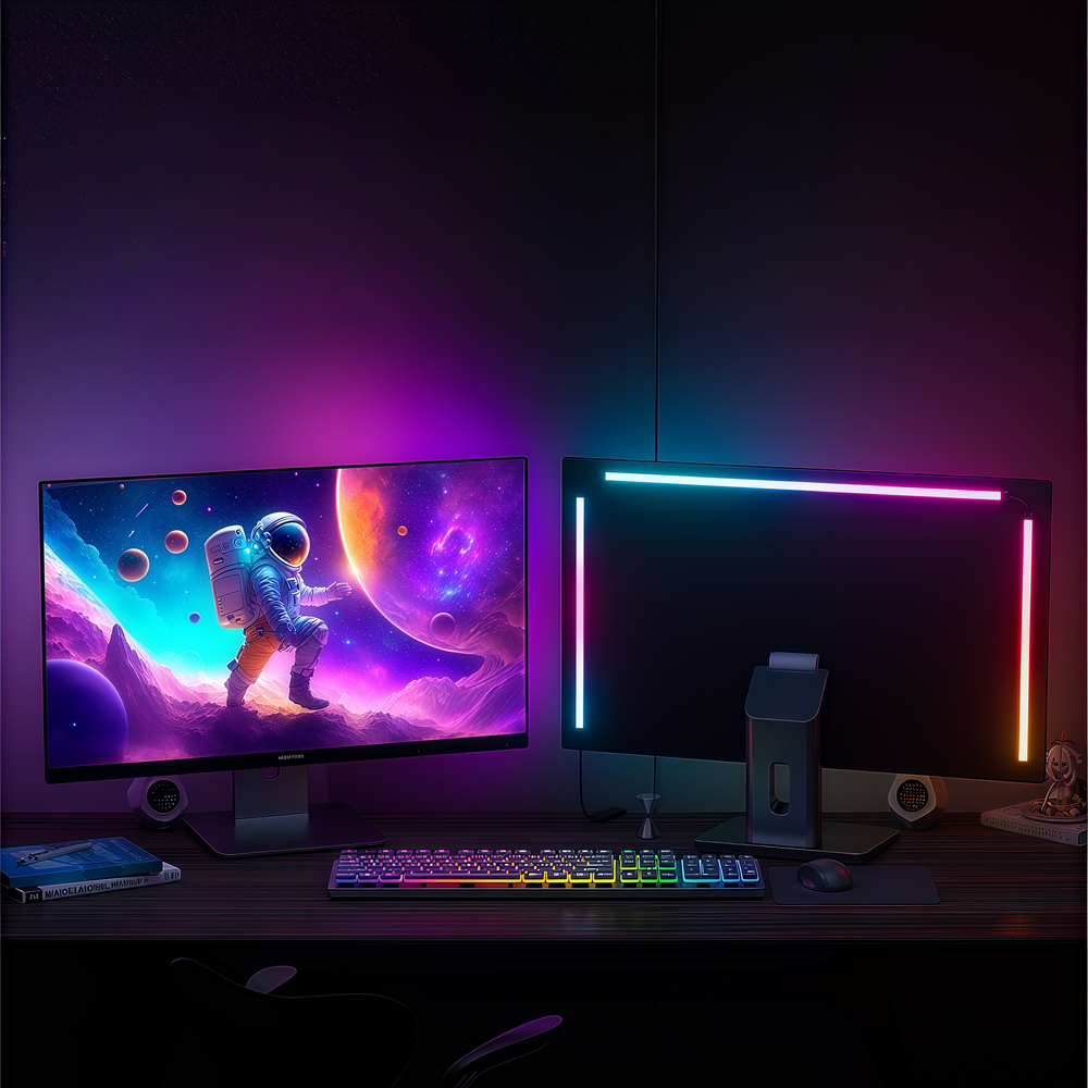 PC Sync LED strip 32' skærm 3 sider - RGBIC, USB, 60 LED/m