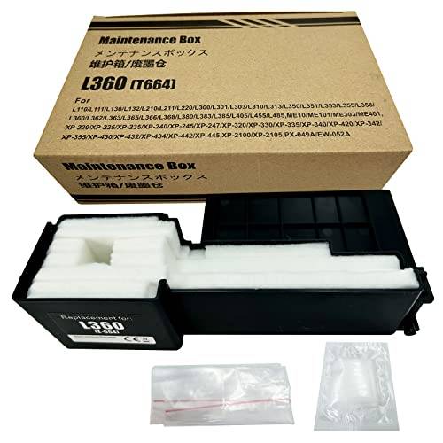 Avfallsbläck uppsamlingsenhet kompatibel med Epson ET2500 ET2550 ET2600 L300 L360 XP-225 XP-235 XP-245 XP-247 XP-335 XP-342 XP-355 XP-432 XP-445 XP-45 XP-4555 XP-21 00 XP-2105 skrivare (avfallsbläck
