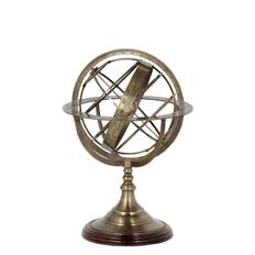 Jordglob antique brass finish s