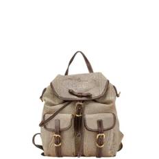 Prada Vintage, Pre-owned, Dame, Brun, ONE SIZE, Tyl, Pre-owned Canvas prada-tasker