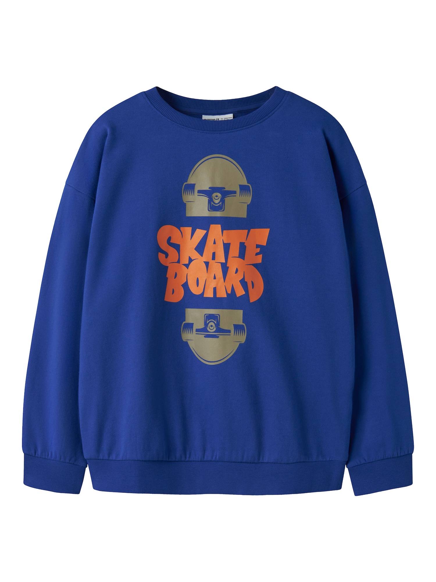NAME IT Sweatshirt 'NKMVILDAR' royalblå / vass / orange