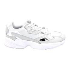 Adidas, Sko, Dame, Hvid, 36 EU, Læder, Falcon Sneakers med læderindsatser