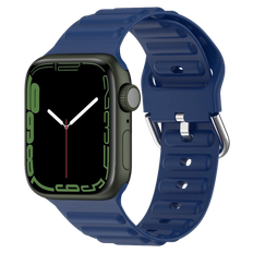Apple Watch 38mm Silikone Rem - Mørkeblå til Series 1 / 2 / 3
