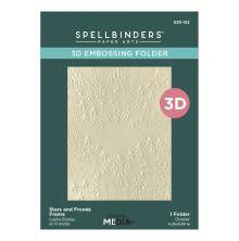 Spellbinders 3D Embossing Folder By Dina Wakley - Star and Fronds