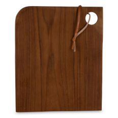 Firkantet Skærebræt i Teak Træ L29xB24xH1.5 cm.