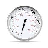 Denmay 67088 67731 exakt grilltermometer för Genesis 300 & II & Summit serie Grills, E310 E330 S310 S330, temperaturmätare, medelmontering, termostatsats 6 cm diameter