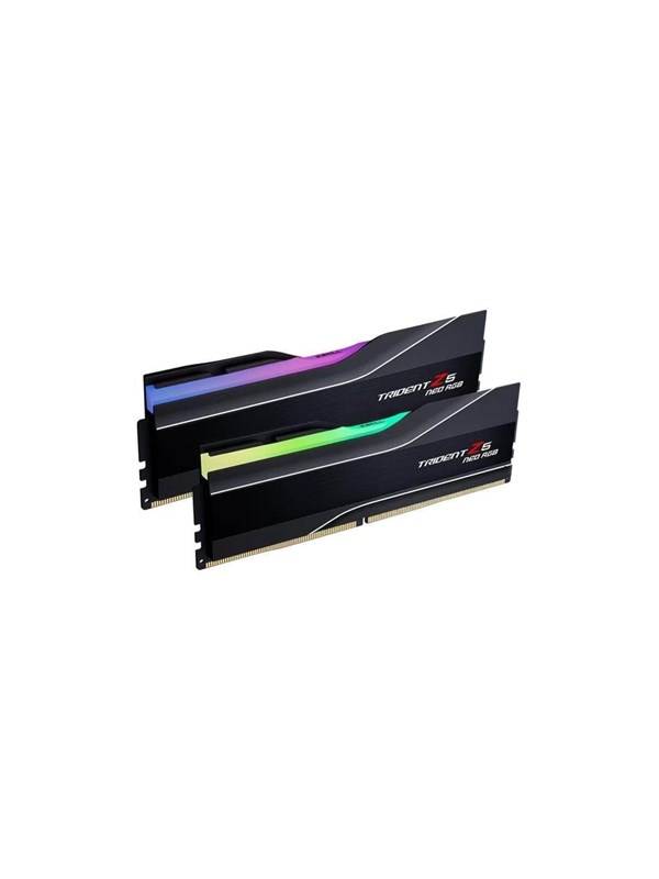 G.Skill Trident Z5 Neo RGB DDR5-6000 - 64GB - CL36 - Dual Channel (2 pcs) - AMD EXPO & Intel XMP - Sort med RGB