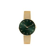 City Hall Evergreen armbandsur, green/gold/matt gold