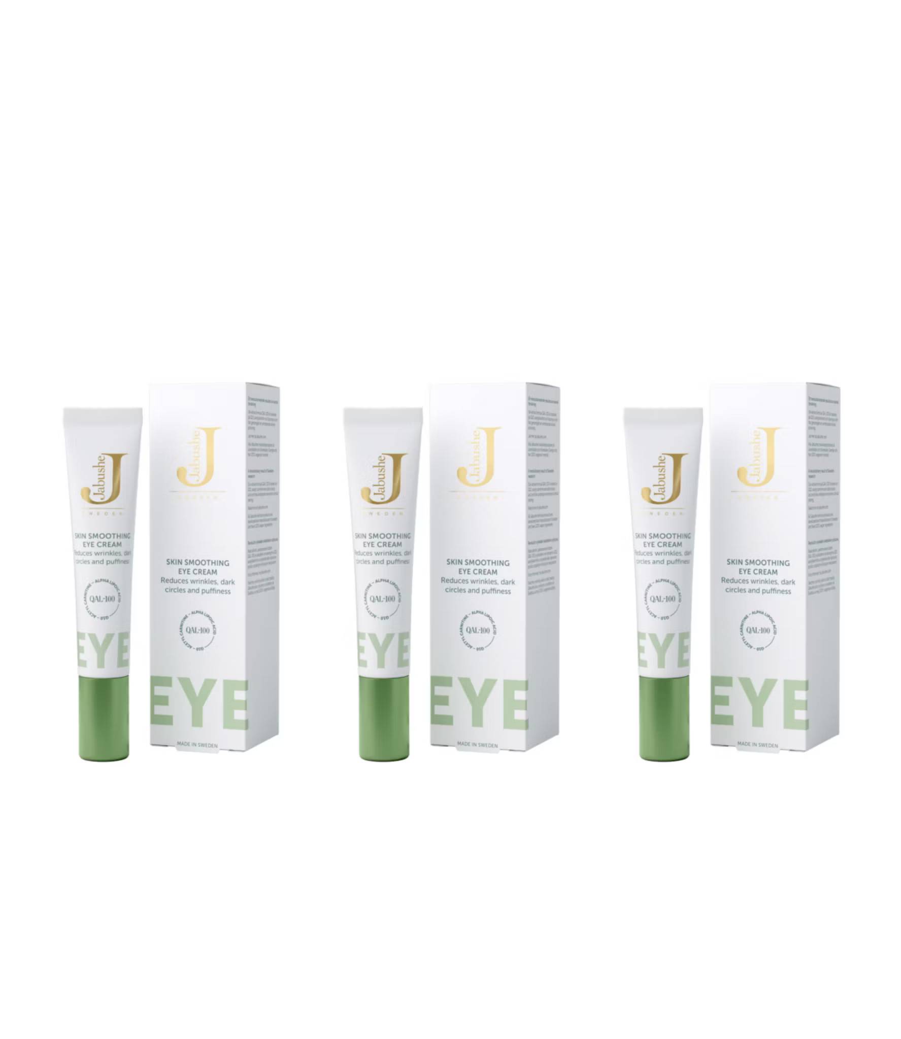 3 x Jabushe Skin Smoothing Eye Cream, 15ml